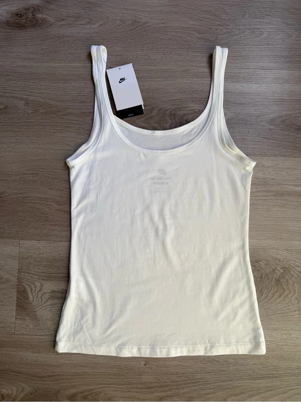 NWT Nike Embroidered Logo Women's Cami Tank Top - White - Size Small